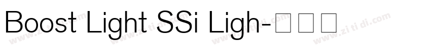 Boost Light SSi Ligh字体转换